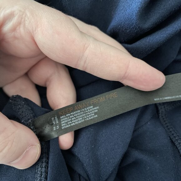 FP Movement S Midnight Navy Twist Front High Rise Breathe Deeper Ankle Legging - Picture 10 of 11